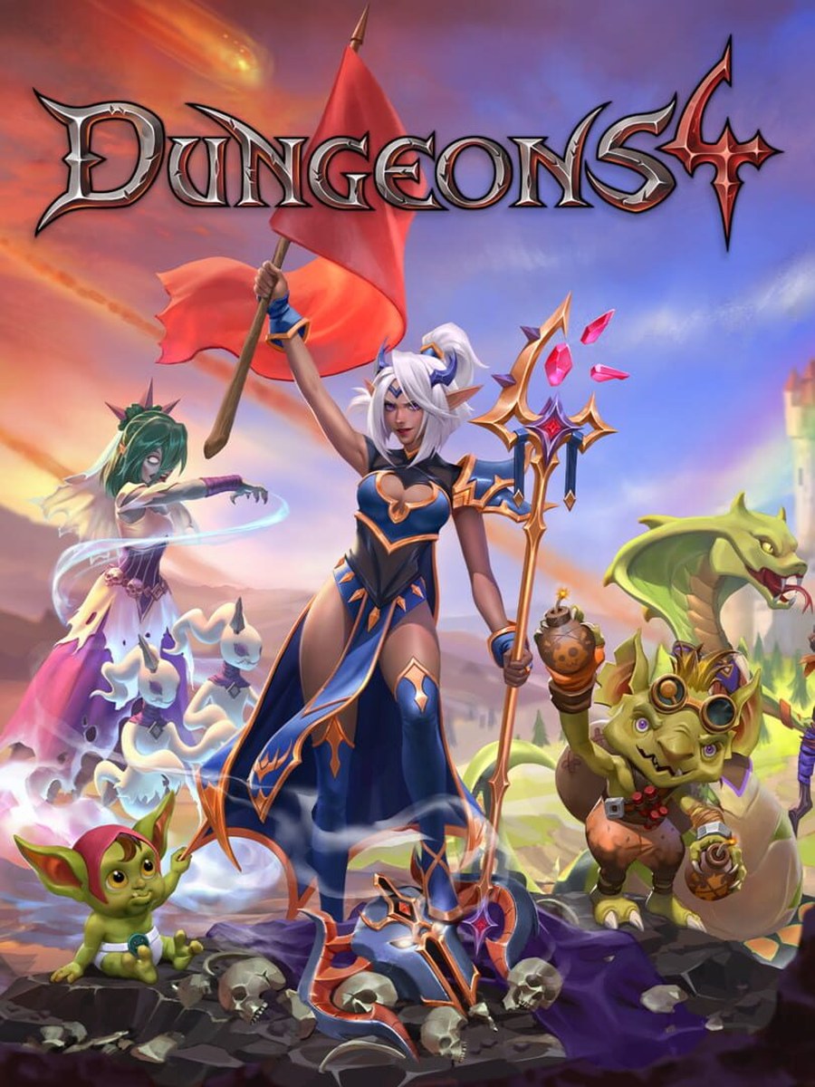 Dungeons 4 cover art.