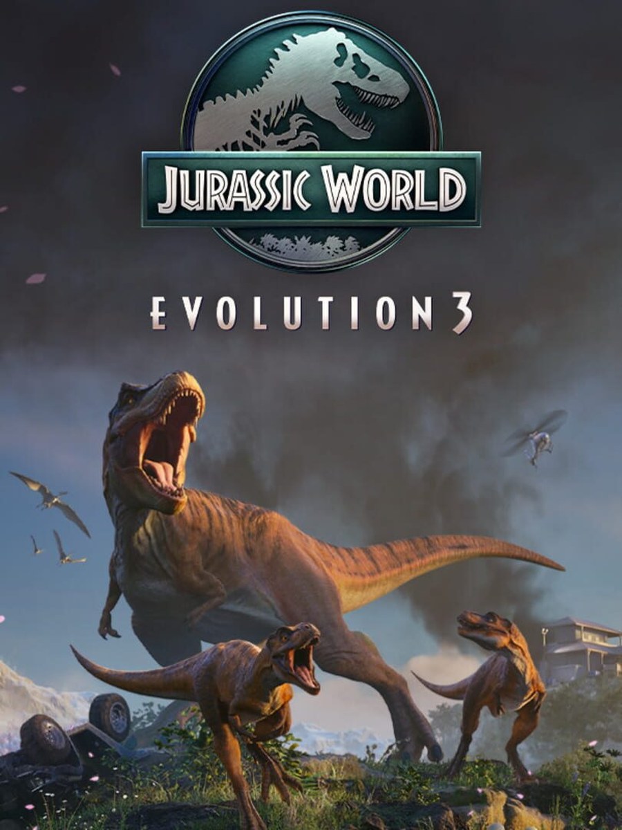 Jurassic World Evolution 3 cover art.