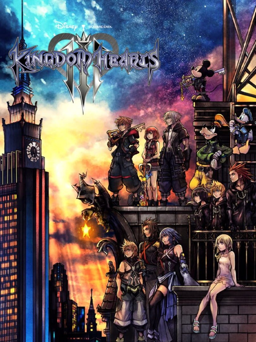 Kingdom Hearts III cover art.
