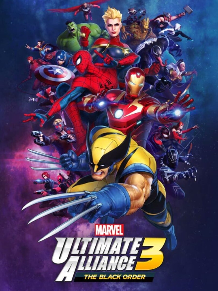 Marvel Ultimate Alliance 3: The Black Order cover art.
