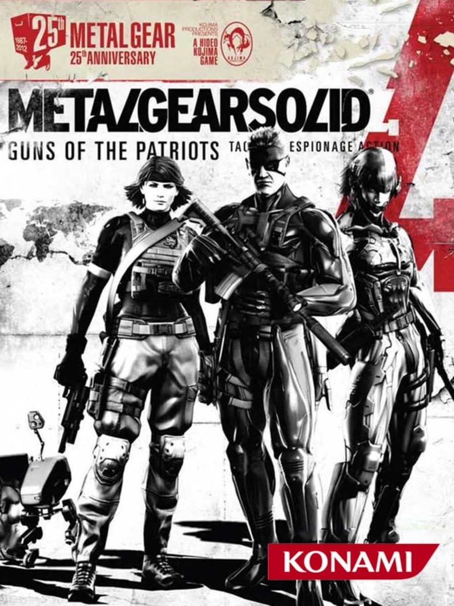 Metal Gear Solid 4 cover art.