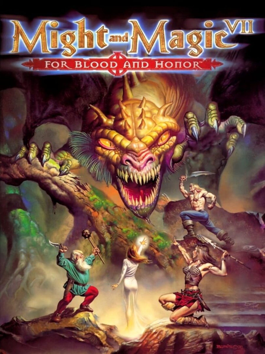 Might and Magic VII: For Blood and Honor cover art.