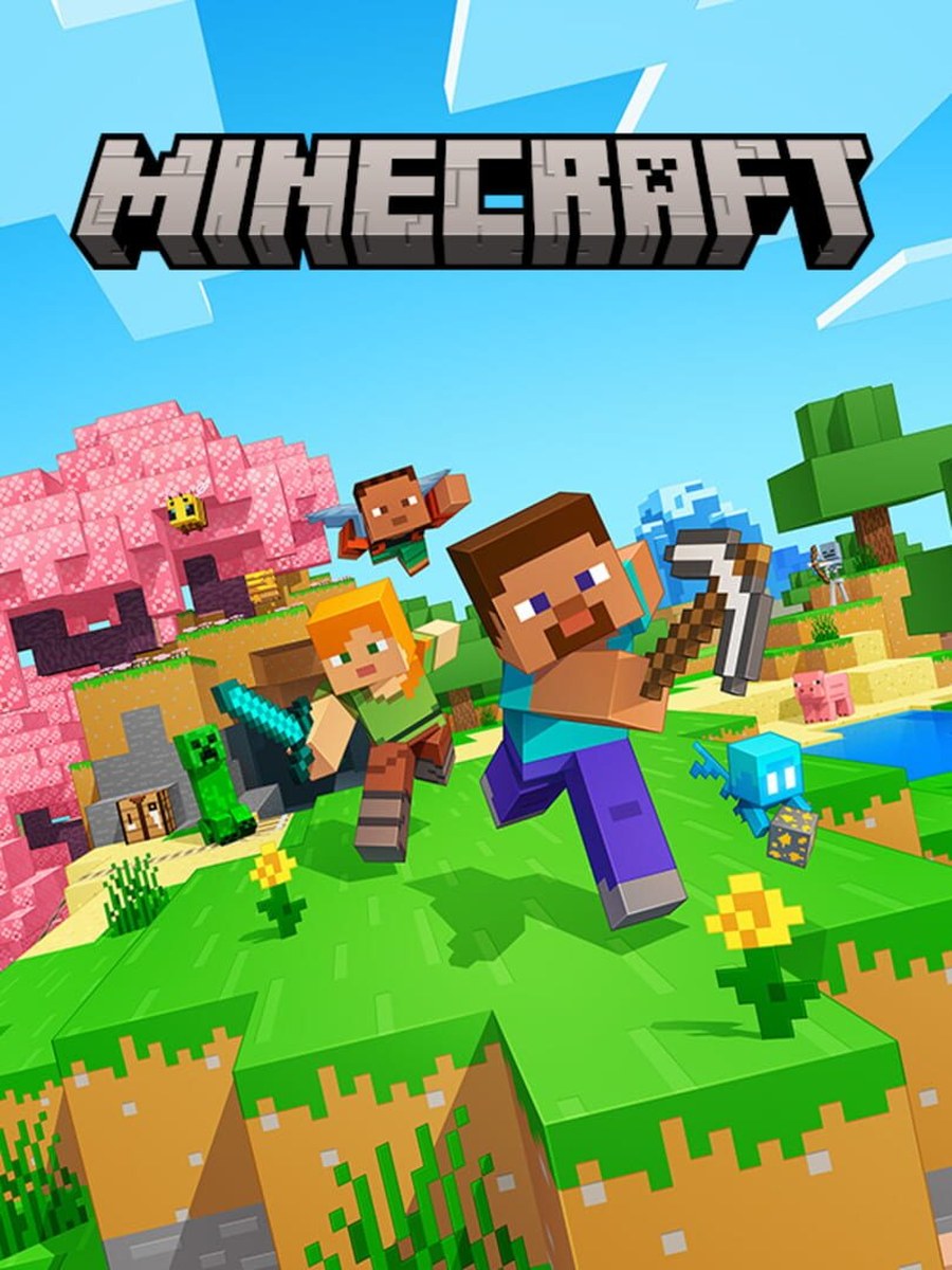Minecraft cover art.