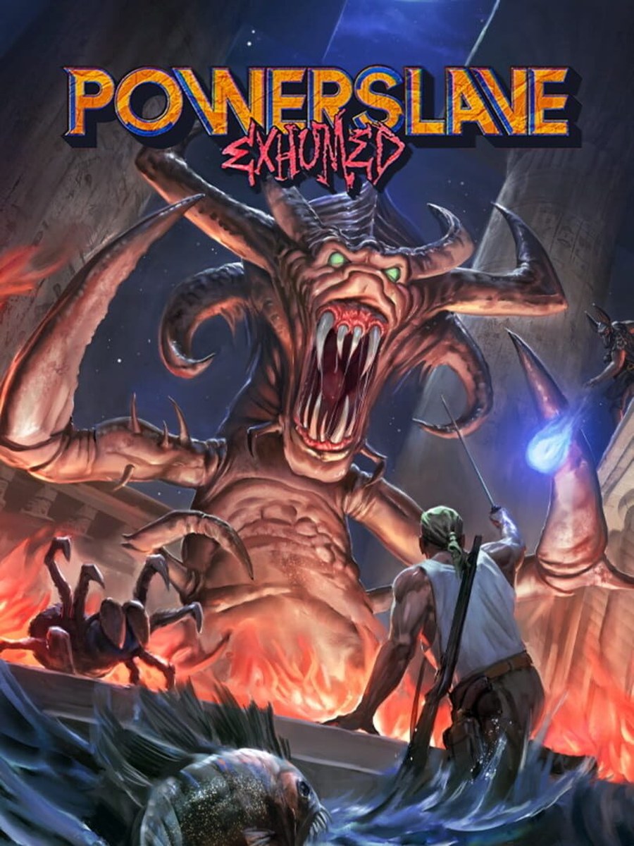 PowerSlave / Exhumed cover art.