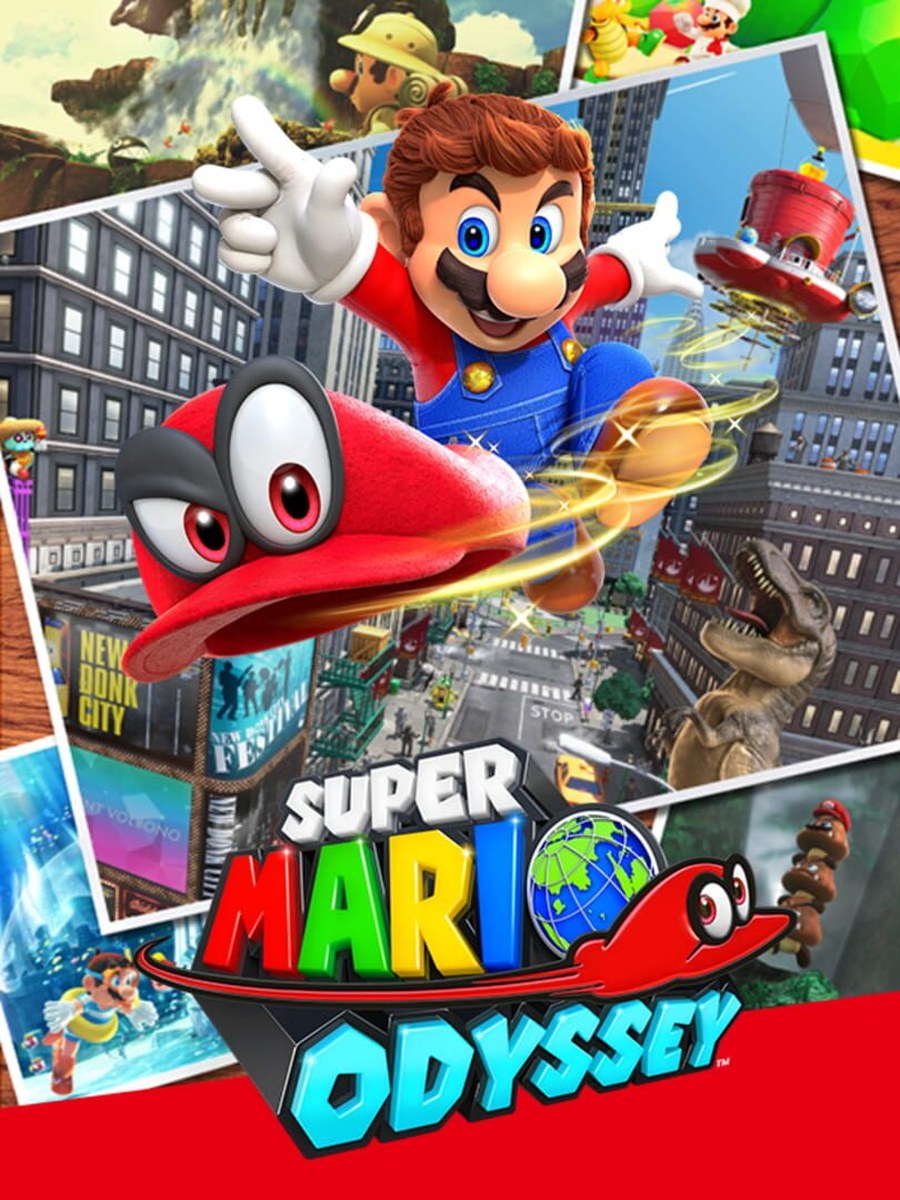 Super Mario Odyssey cover art.