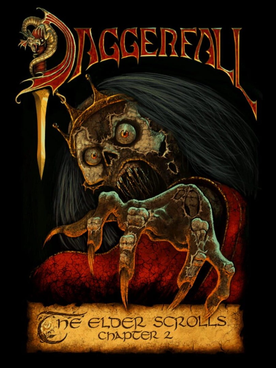 The Elder Scrolls II: Daggerfall cover art.