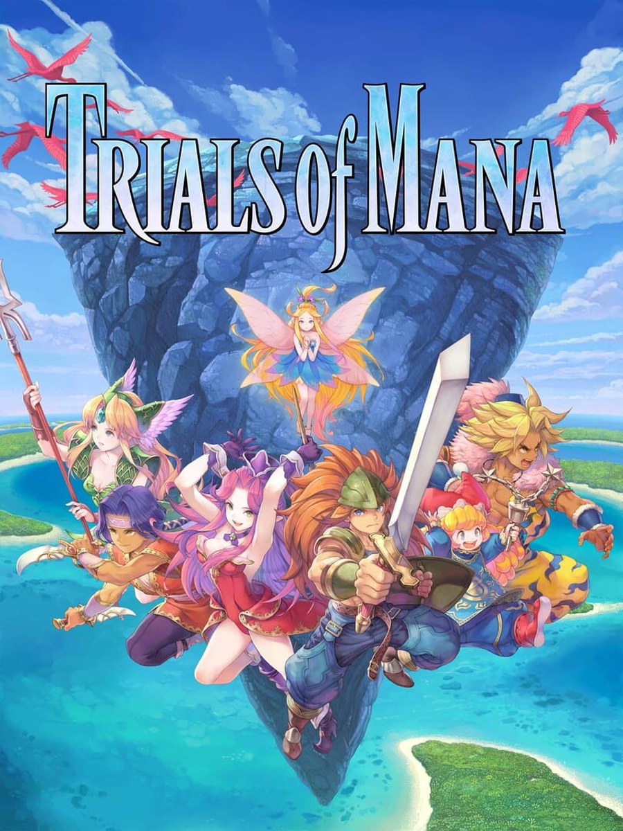Trials of Mana cover art.