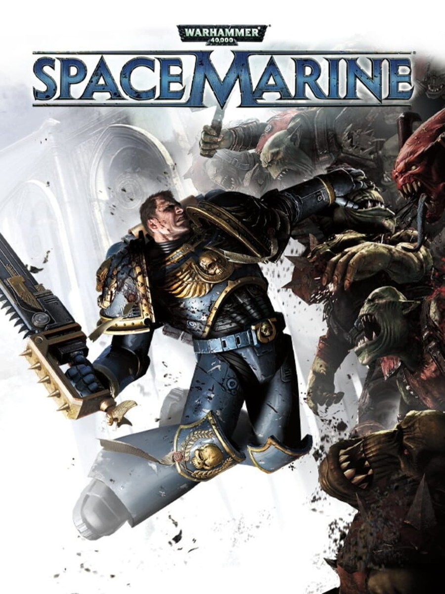 Warhammer 40,000: Space Marine cover art.
